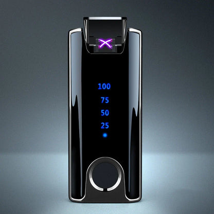 Fingerprint-Activated Lighter in Various Color Options with Stylish Ice Plating Finish
