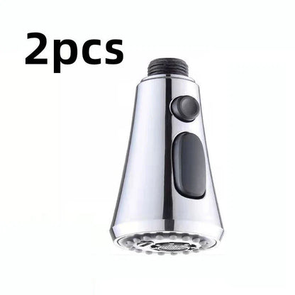 Universal pressurized faucet sprayer with 360-degree rotation and 3 cleaning modes for efficient kitchen cleaning