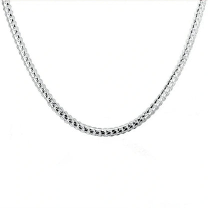 6MM Full Side Silver Plated Necklace with bold design and durable finish