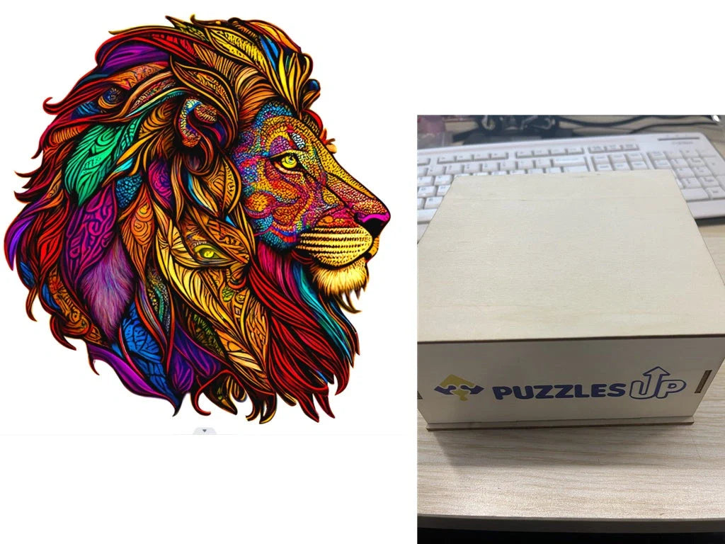 A3 Animal Wooden Puzzle with Box - Premium quality, vibrant animal designs, perfect for family fun
