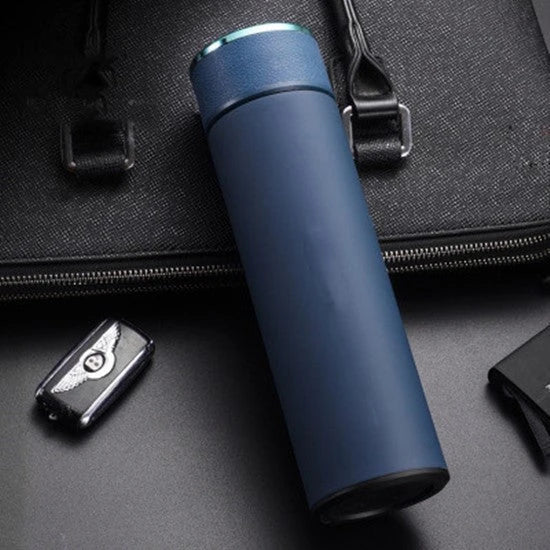 Versatile business mug with touch-sensitive temperature display, available in various colors and sizes