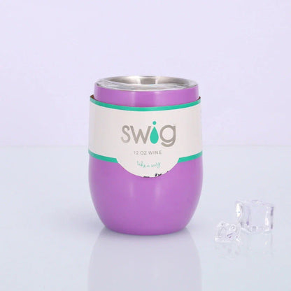 Premium Stainless Steel Insulated Wine Tumbler in Various Vibrant Colors - 12 oz Capacity, Vacuum Sealed Design