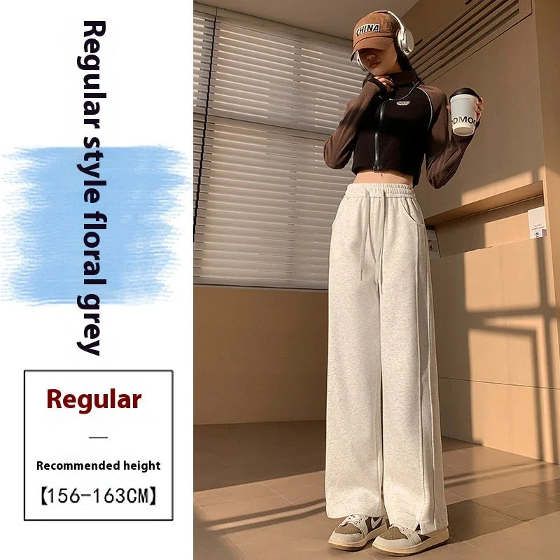 Women's high waist cotton sweatpants in various colours for leisure and sports