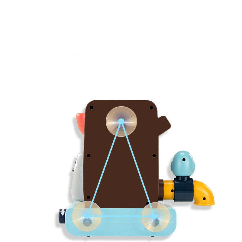 Delightful bird-shaped water toy with suction cups for secure placement in the bathtub, providing endless entertainment and healthy development for children during bath time.