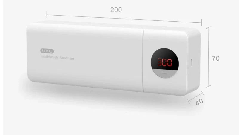 Rechargeable UV Toothbrush Sanitizer in multiple color options, featuring a sleek and compact design for home and travel use
