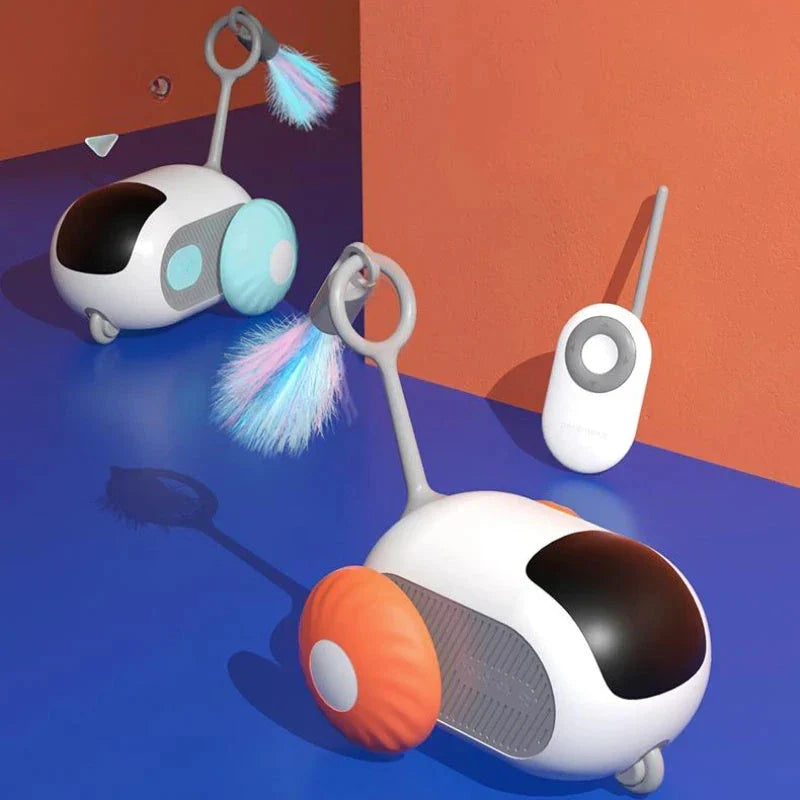 Wireless Interactive Cat Toy Car with Remote Control - Engaging Feline Fun