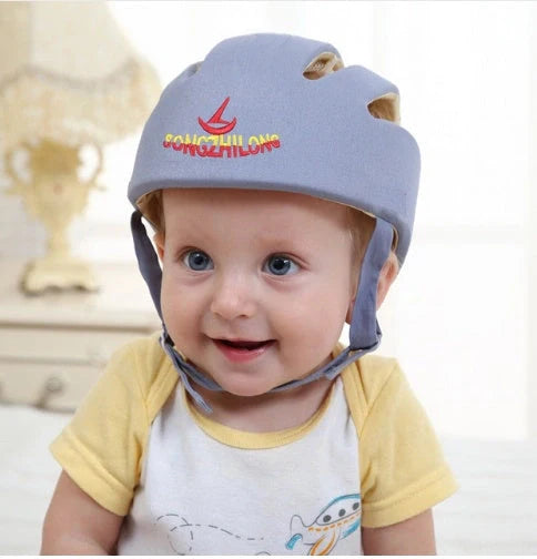 Adjustable baby safety helmet with anti-shock foam for toddlers in various colours
