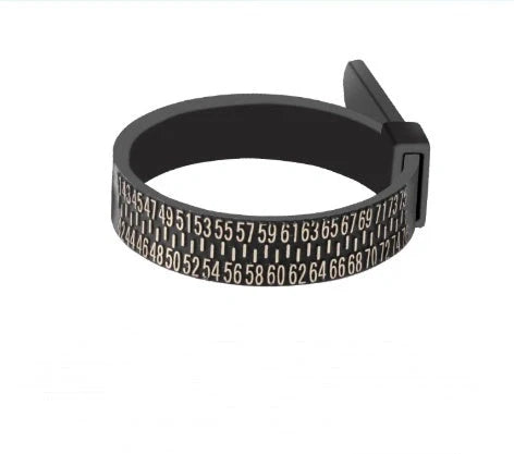 Premium Ring Sizer Tool for accurate finger measurements in white and black