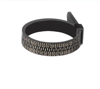 Premium Ring Sizer Tool for accurate finger measurements in white and black