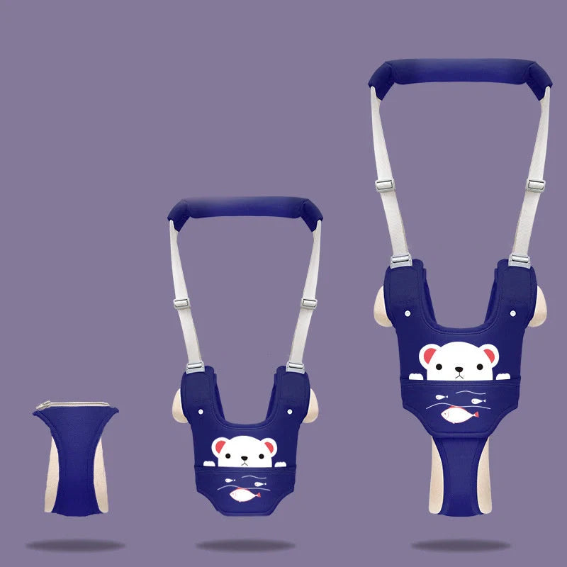 Adjustable baby walker harness for toddlers in various colours and designs