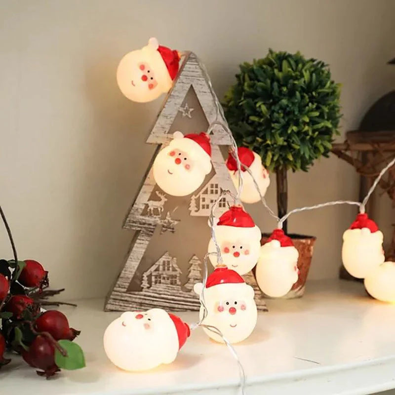 Waterproof Santa Claus LED string lights for Christmas tree decoration