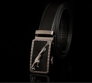 Premium leather automatic buckle belt in multiple styles and sizes