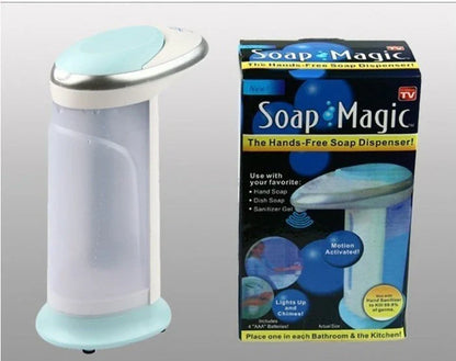 Automatic touchless soap dispenser with smart sensor, 400ml capacity, and sleek design for effortless hand-washing