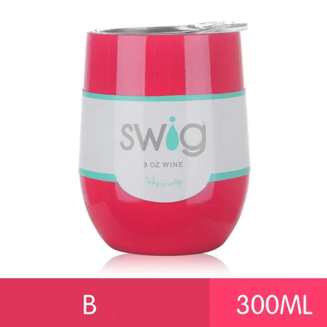 9 oz insulated stainless steel tumbler mug with lid in various vibrant colours, perfect for hot and cold beverages