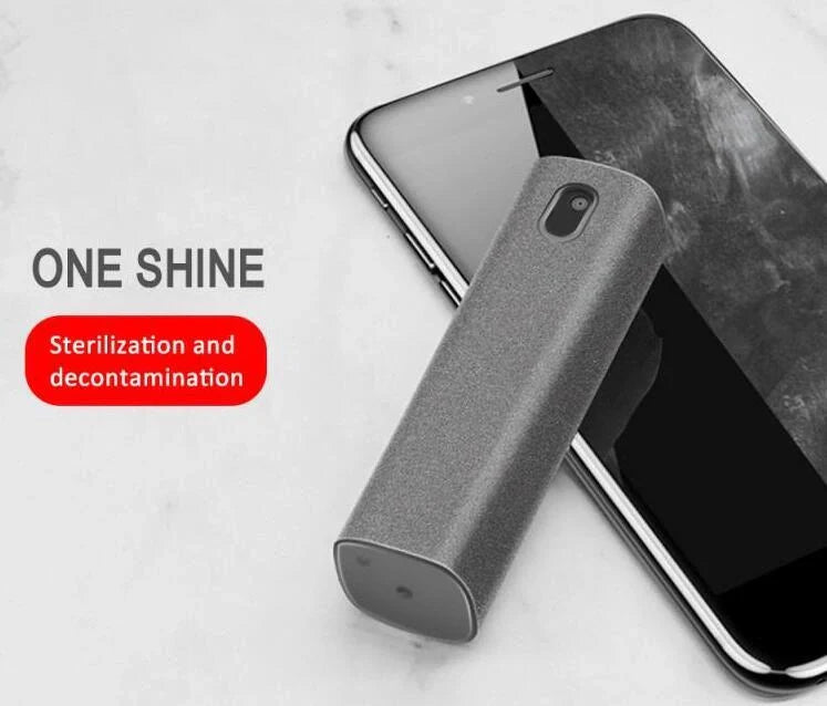 2-in-1 phone and computer screen cleaner kit with microfiber cloth for effective screen cleaning