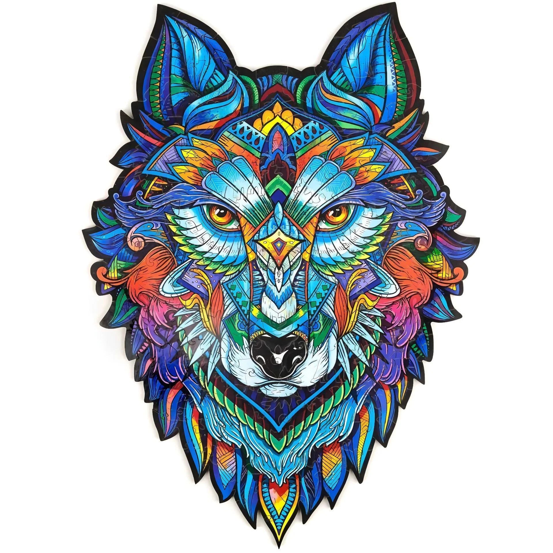 Charming wooden animal puzzles featuring a variety of wild creatures like foxes, wolves, and owls, perfect for a unique Christmas gift.