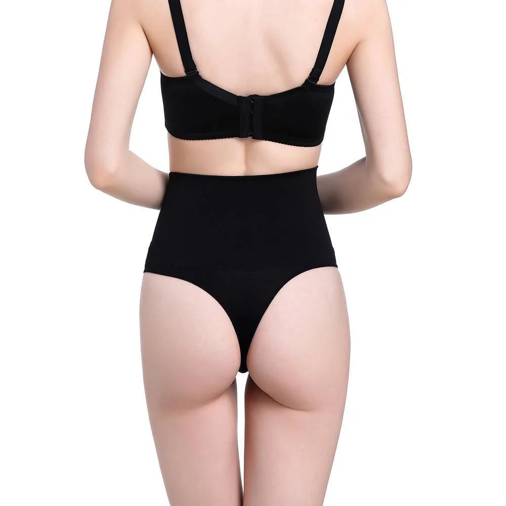 High Waist Tummy Control Thong with 2-Layer Midsection Design for women