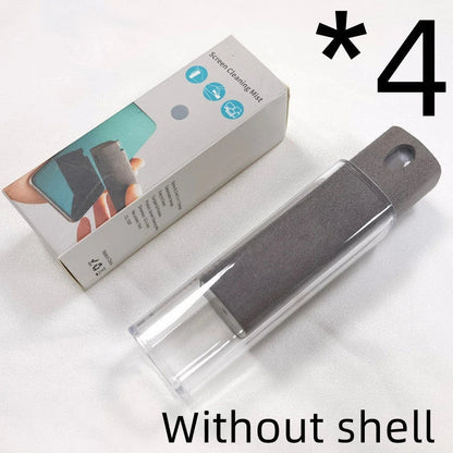 All-in-One Portable Screen Cleaner with Microfiber Wipe and Refillable Cleaning Solution