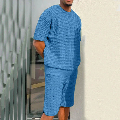 Stylish men's casual shorts and shirt set in a variety of colors and sizes