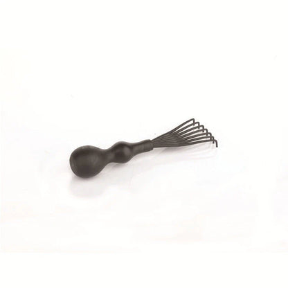 A premium hair brush with a sleek design, featuring soft bristles and a rounded massage function for healthy, detangled hair