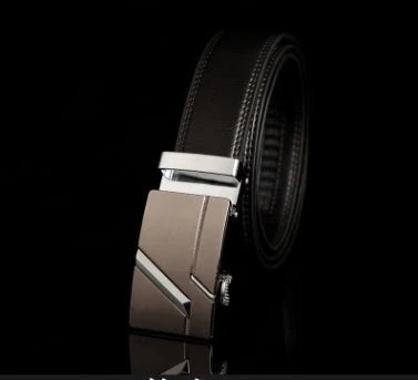 Premium leather automatic buckle belt in multiple styles and sizes