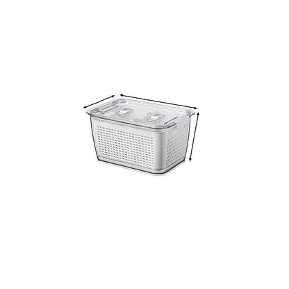 Premium food preservation containers for large capacity refrigerators, featuring customisable partitions, easy-to-clean design, and durable construction.