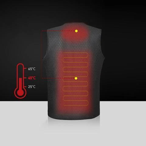 Versatile outdoor electric heated vest with adjustable heating, water-resistant design, and convenient features for activities like skiing, fishing, and more.