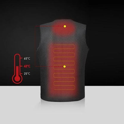 Versatile outdoor electric heated vest with adjustable heating, water-resistant design, and convenient features for activities like skiing, fishing, and more.
