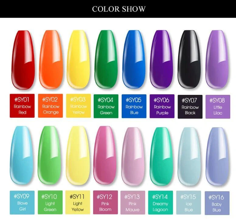 15g Coloured Crystal Nail Extension Glue for vibrant, durable nail art