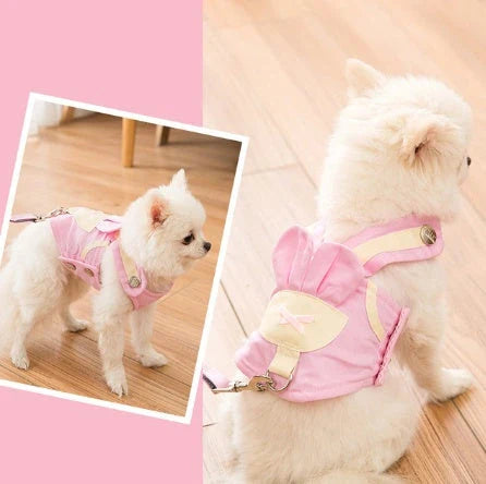 A stylish and comfortable dog harness and leash set in a variety of vibrant colours and patterns