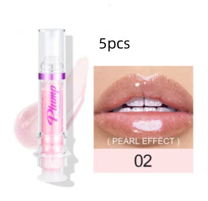 Glossy Luxury Lip Gloss in various shades with a mirror-like shine and hydrating formula