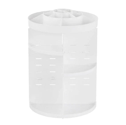 Diamond Wave Makeup Organiser with 360-degree rotating compartment and premium finishes
