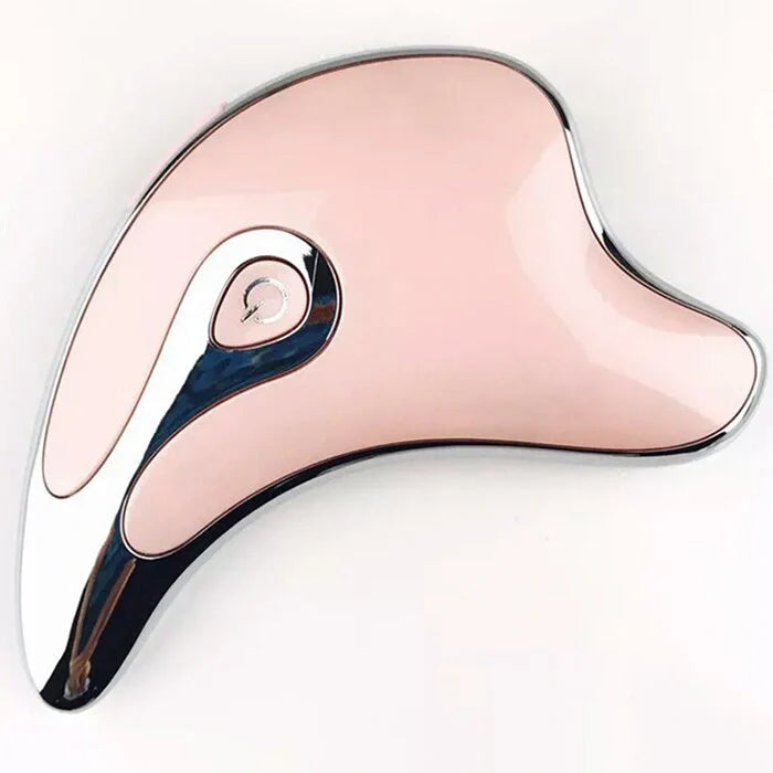 Electric Gua Sha Facial Massager with LED light and microcurrent technology for skin rejuvenation