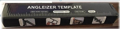 Aluminium Angleizer Ruler with inch and centimetre markings, ideal for accurate measurements and complex shape creation in DIY and construction projects