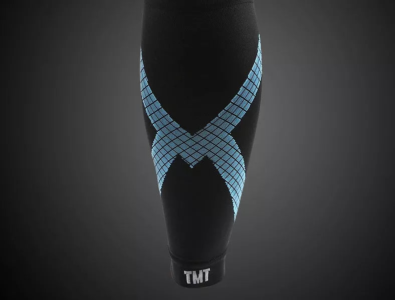 Adjustable sports compression socks in nylon for running, hiking, and cycling