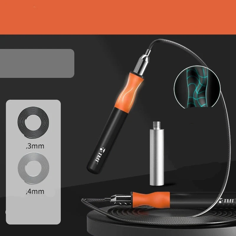 Adult Gravity Skipping Rope with heavy iron components and ergonomic silicone handles