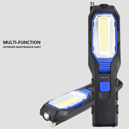 COB Strong Searchlight Rechargeable LED Portable Multi-function Auto Repair Light with multiple light modes