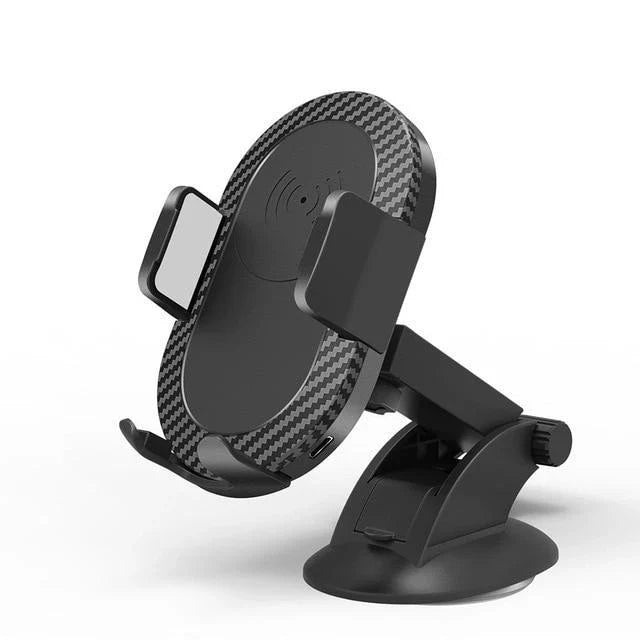 Premium wireless car phone charger with adjustable grip and fast charging capabilities