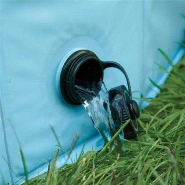 Durable foldable dog swimming pool made of sturdy PVC and plastic, featuring a non-slip bottom for safe play and bathing.