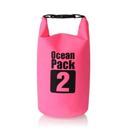 2L waterproof dry bag in various colours for outdoor activities