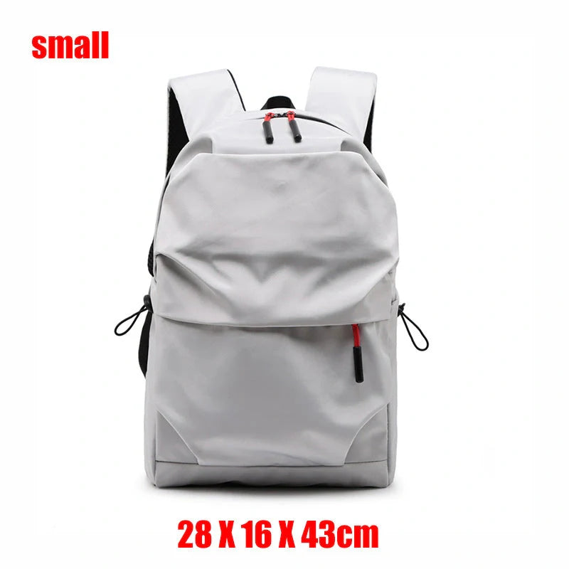 Stylish nylon backpack with multiple compartments for everyday use