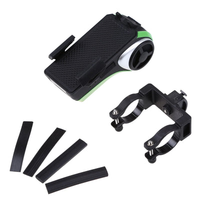 Versatile bicycle accessory with Bluetooth audio, LED lighting, power bank, phone holder, and ring bell