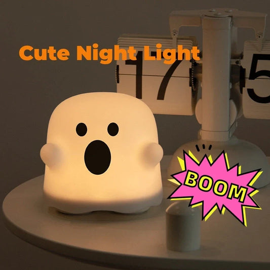 A cozy silicone night light with a touch sensor, perfect for bedside or any room in the home