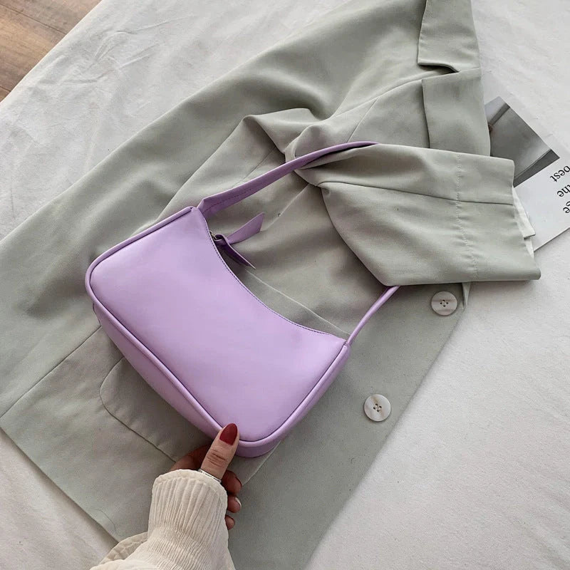 Versatile PU underarm bag in multiple colours for stylish everyday use