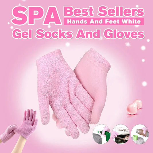 Premium hand and foot masks with gel lining and nourishing vitamins for soft, smooth skin