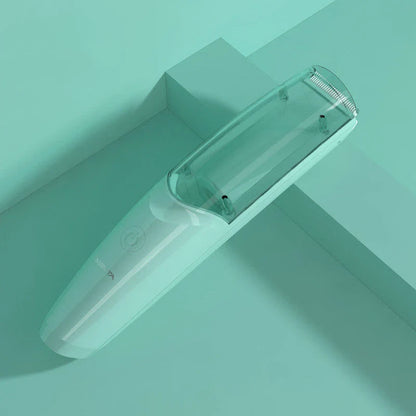 Cordless electric baby hair clipper with suction function for safe, mess-free haircuts
