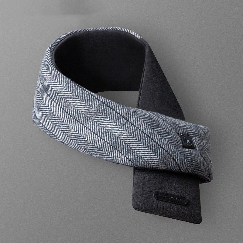 Electric Neck and Shoulder Warmer Scarf with USB Heating, Featuring Soft Cotton Construction and Adjustable Temperature Settings