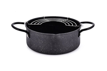 Premium iron oil-saving fryer with non-stick coating for hassle-free home cooking