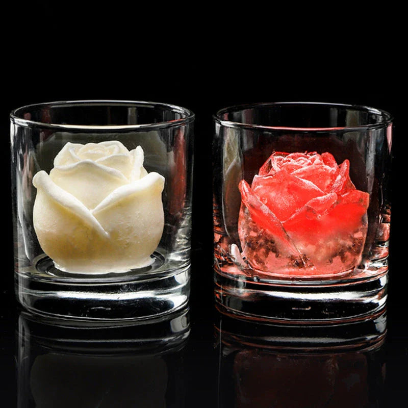 Silicone rose flower mold for making candles, soaps, ice cubes, chocolates, and other DIY crafts
