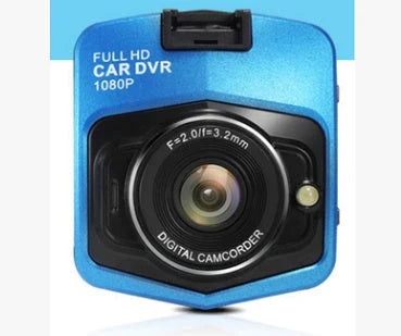 Compact 1080p in-car video recorder with night vision, wide 140-degree angle lens, and high-resolution 2.4-inch LCD display